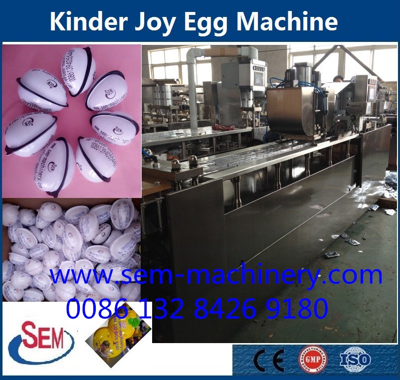 kinder joy egg packing machine working in customer factory