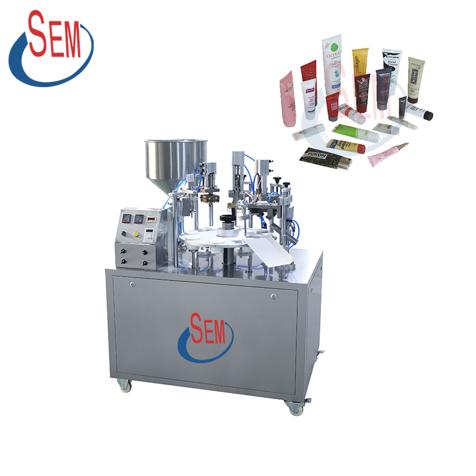 Semi-automatic ointment tube sealing machine