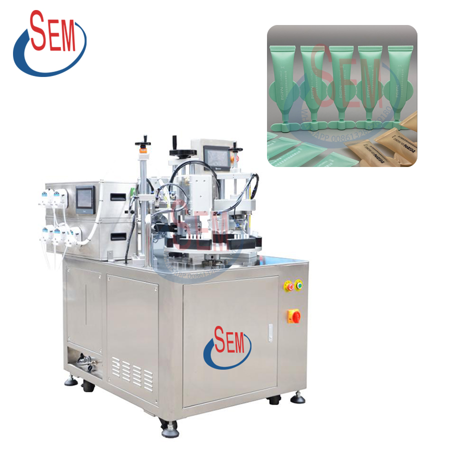 Semi automatic soft cosmetics tube filling sealing machine factory