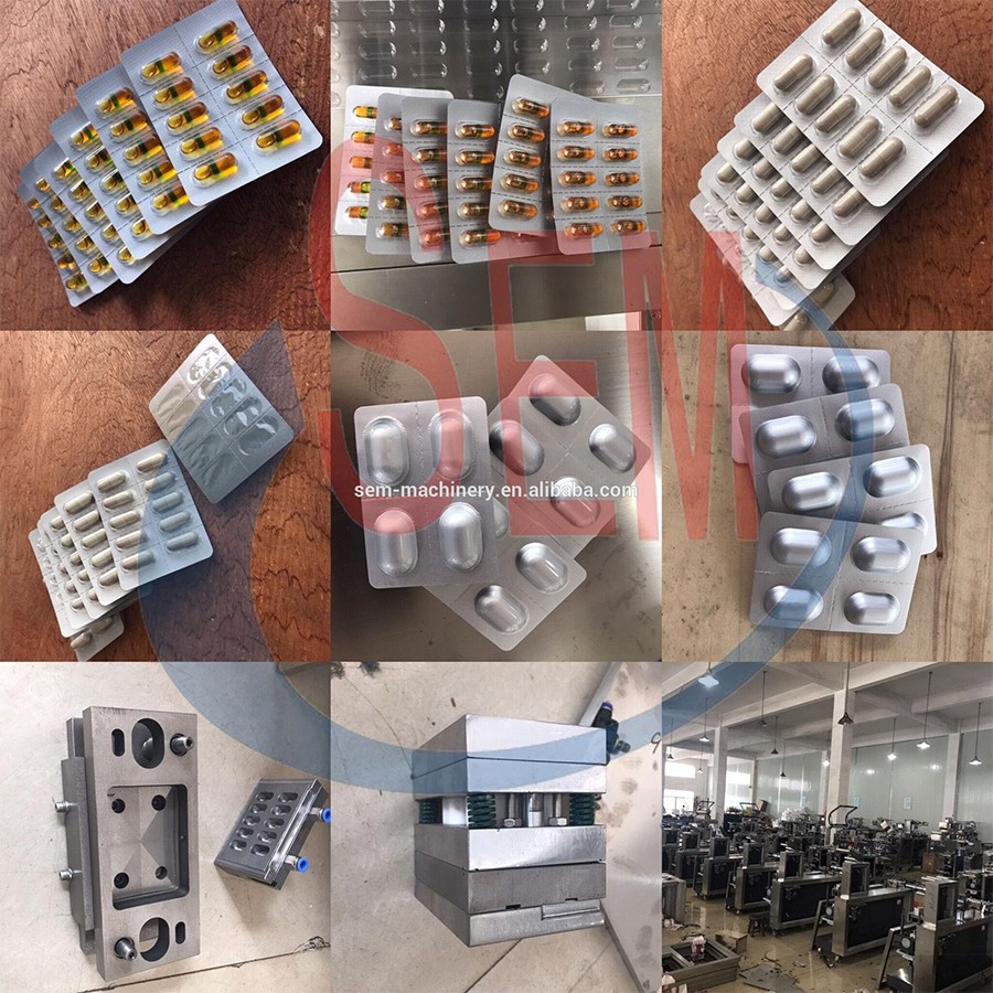 DPP-250Automatic Pill Capsule Tablet Packaging Machine Mini Blister Packaging Machine