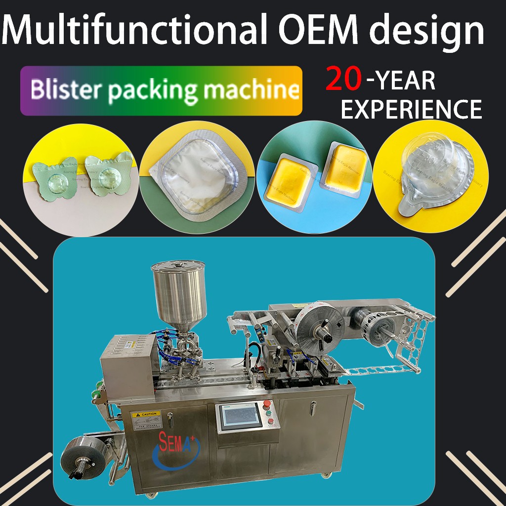 Blister packing machine can pack honey, butter, jam, chocolate, perfume and other multi-function packing machine.