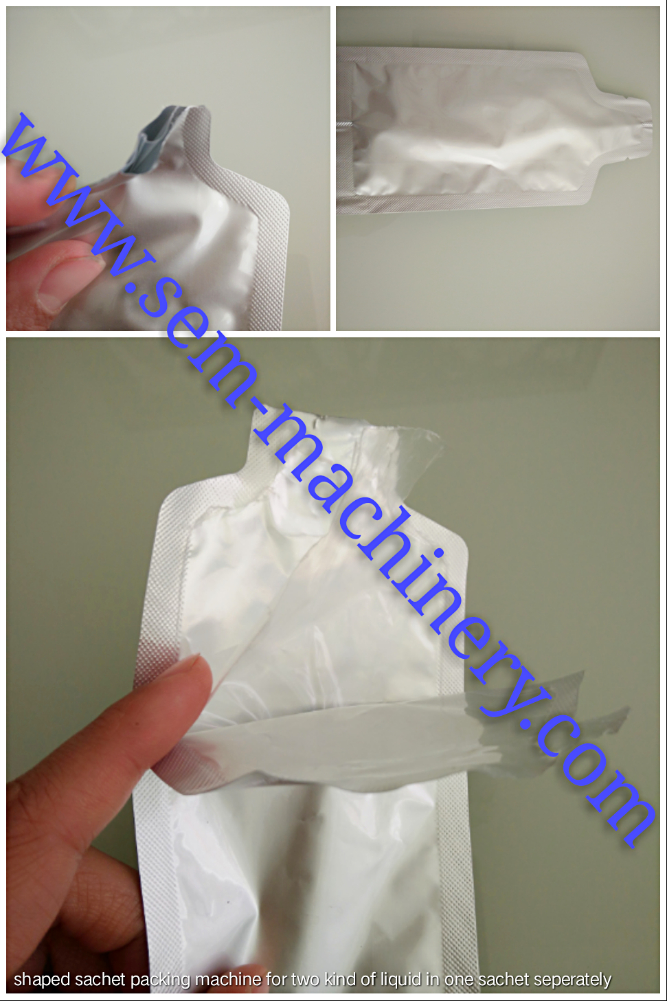 Bottle shape sachet packing machine 