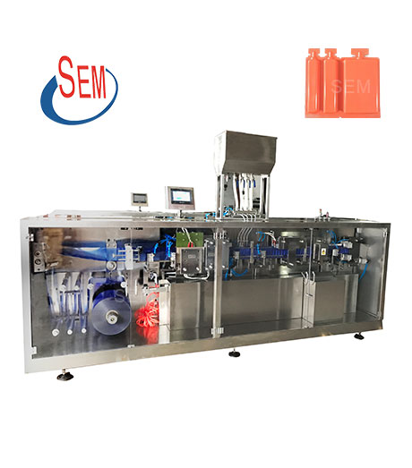 plastic ampoule liquid filling sealing machine