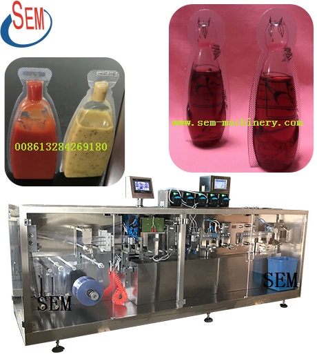 Plastic single dose ampoule filling and sealing machine for liquid filler
