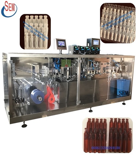 plastic vial forming filling sealing packing machine