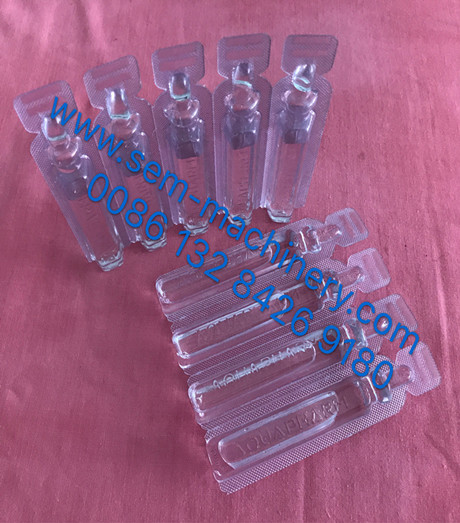 0.5-50ml plastic ampoule liquid packing machine forming filling cutting machine