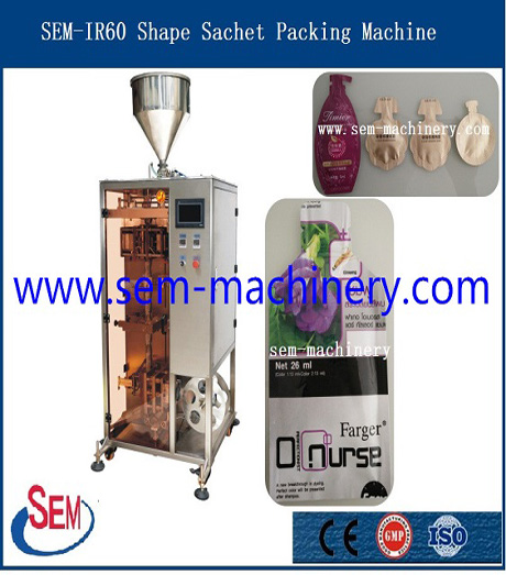 Irregular shape sachet packing machine