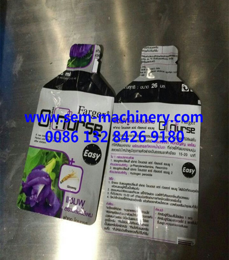 Bottle shape sachet packing machine 