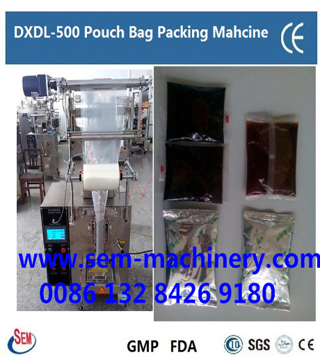 Automatic hair conditioner pouch bag packing machine