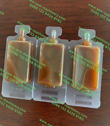 Automatic Plastic Ampoules Liquid Packing Machine With Labeling Machine-Plastic Ampoules Packing Line