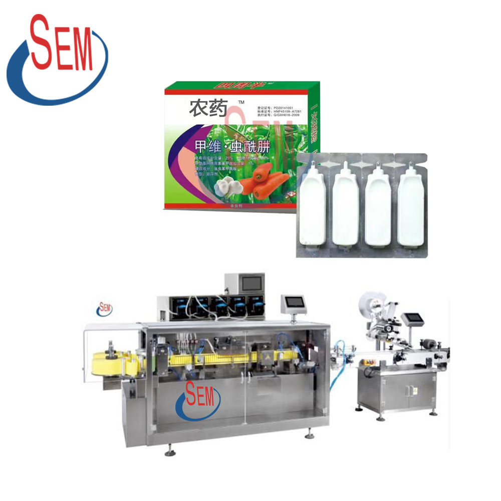 High production capacity automatic mini plastic bottle liquid filling machine