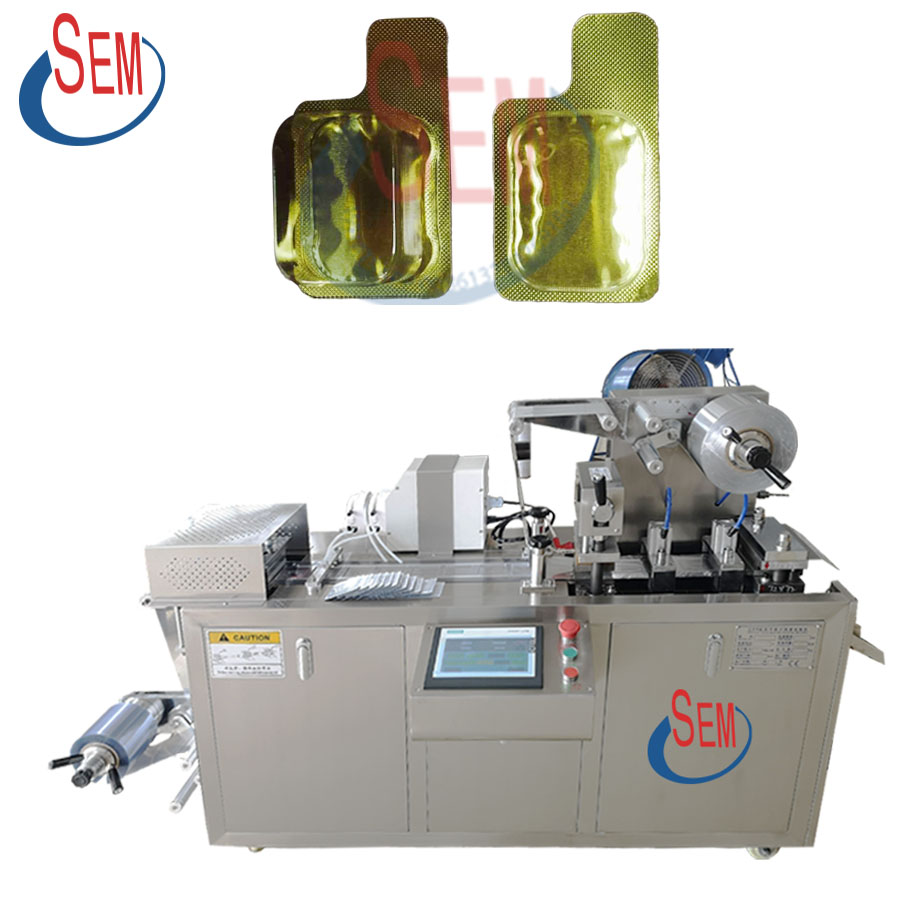 DPP-80 Automatic aluminum pvc pet liquid blister packing machine manufacturer