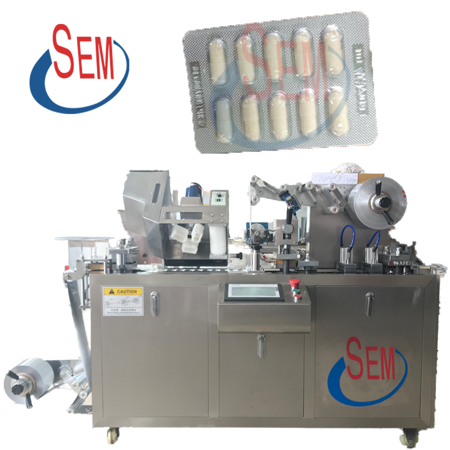 Aluminum plastic tablet capsule blister packing machine