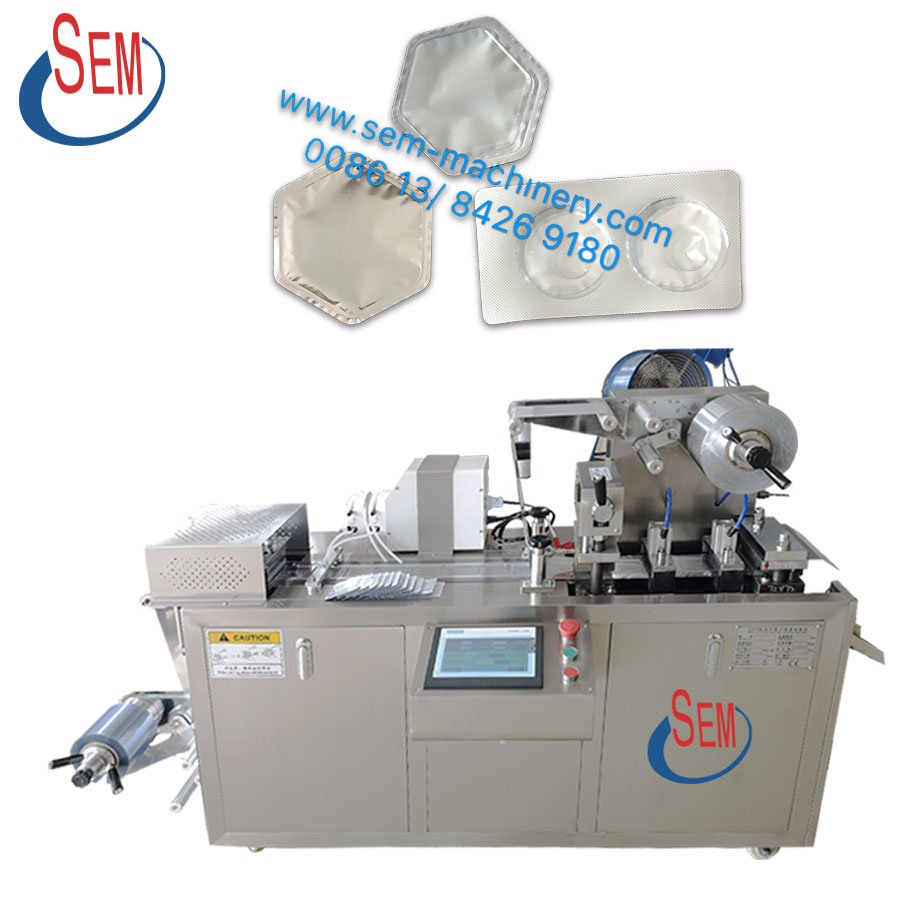 DPP-80 automatic liquid blister packer aluminum foil blister pack butter filling sealing packing machine