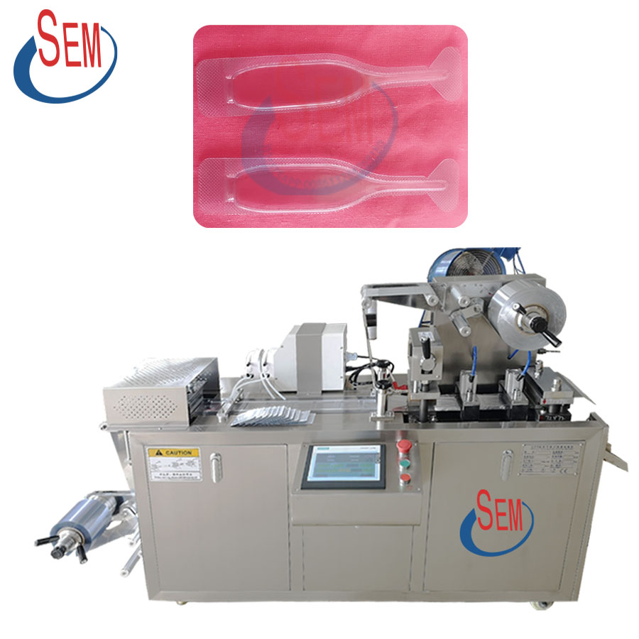 DPP-80 automatic liquid blister packer aluminum foil blister pack butter filling sealing packing machine