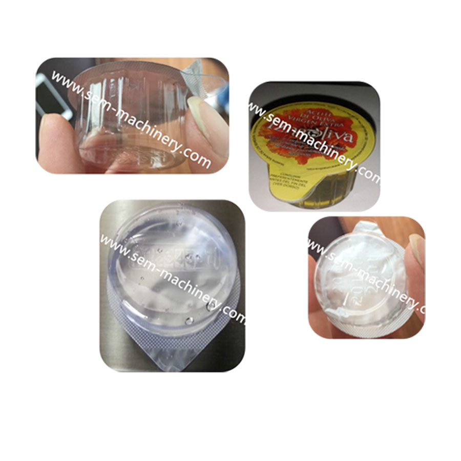 DPP80 Honey jam olive oil packaging mono dose liquid capsule blister machine