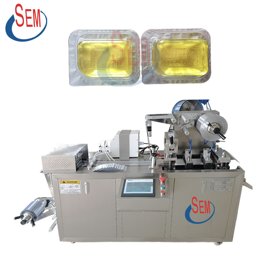 DPP80 Honey jam olive oil packaging mono dose liquid capsule blister machine