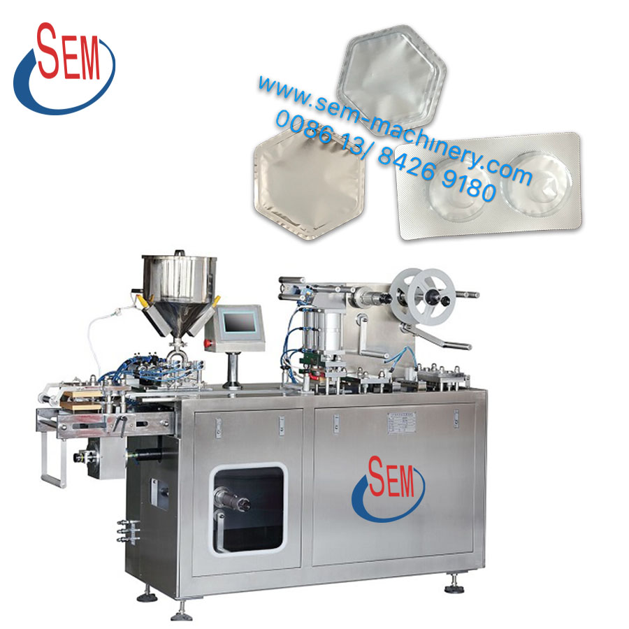 DPP140 Automatic jam honey butter filling mini liquid blister packing machine