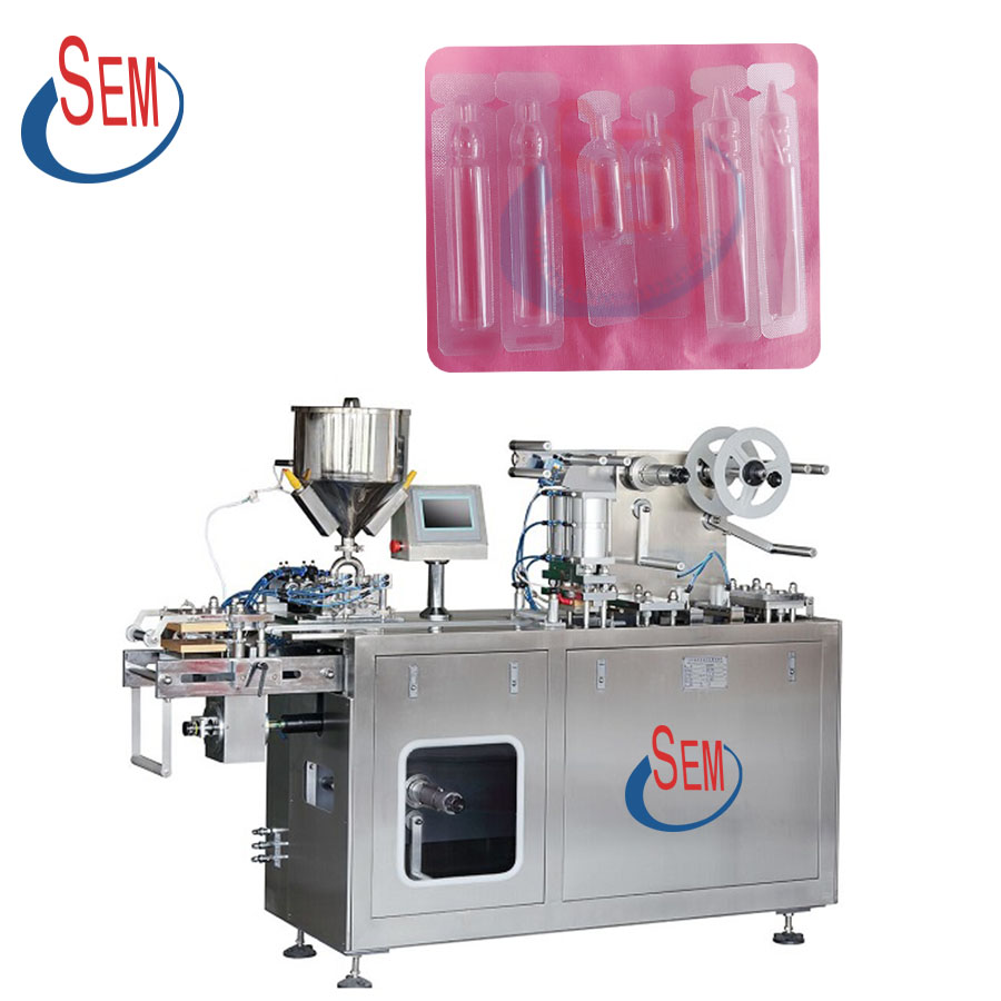 DPP140 Automatic jam honey butter filling mini liquid blister packing machine