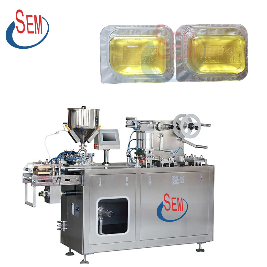 DPP-140 Plastic alumnimum peanut butter filling small blister packaging machine