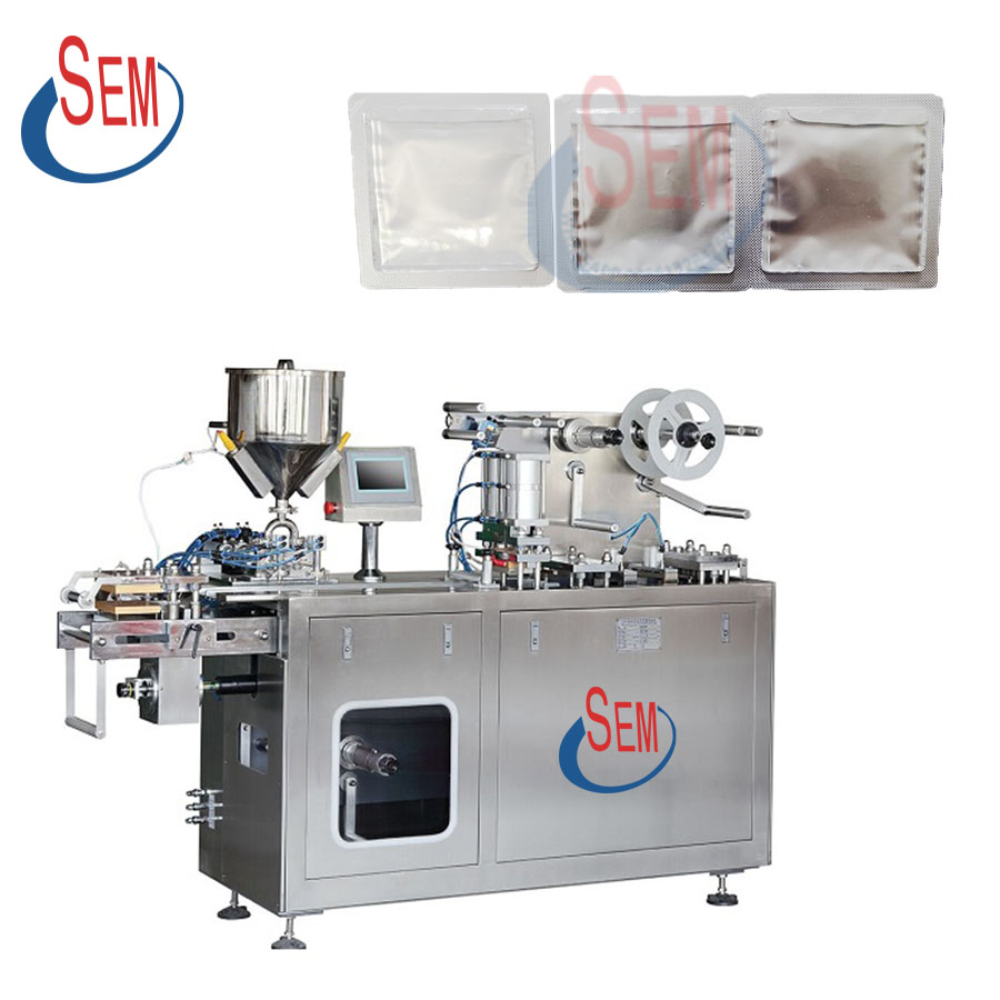 DPP-140 Plastic alumnimum peanut butter filling small blister packaging machine