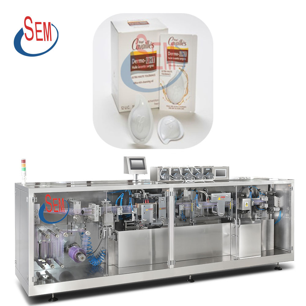 DGS-240Plastic bottle forming automatic ampoule filling sealing machine with labeling machine