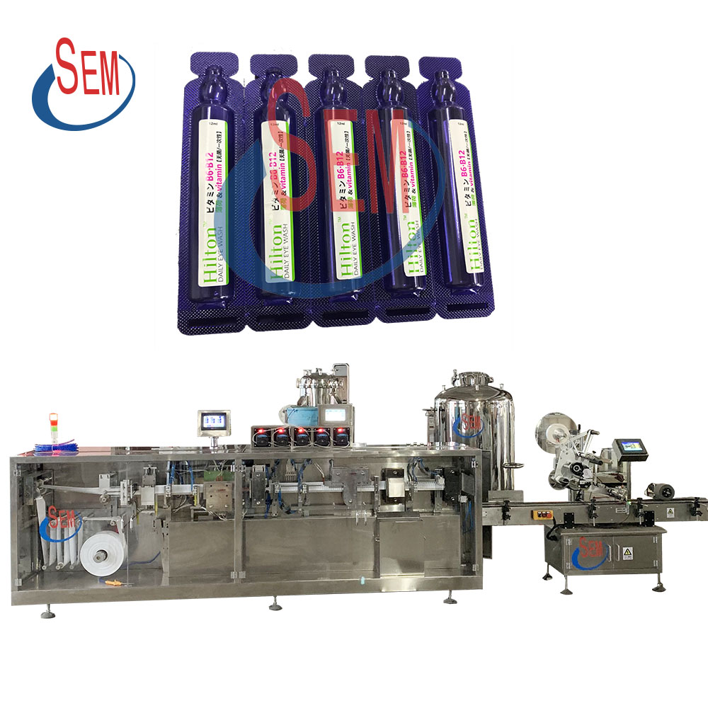 High production capacity automatic mini plastic bottle liquid filling machine