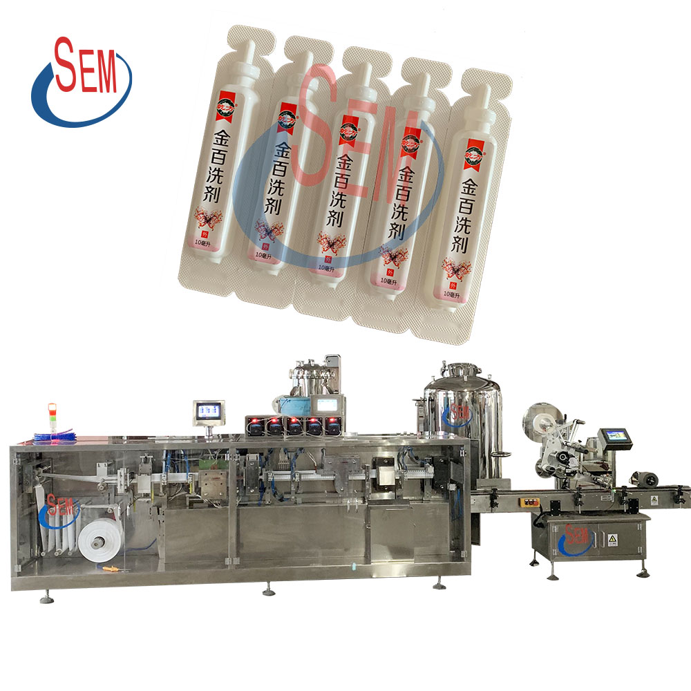 High production capacity automatic mini plastic bottle liquid filling machine