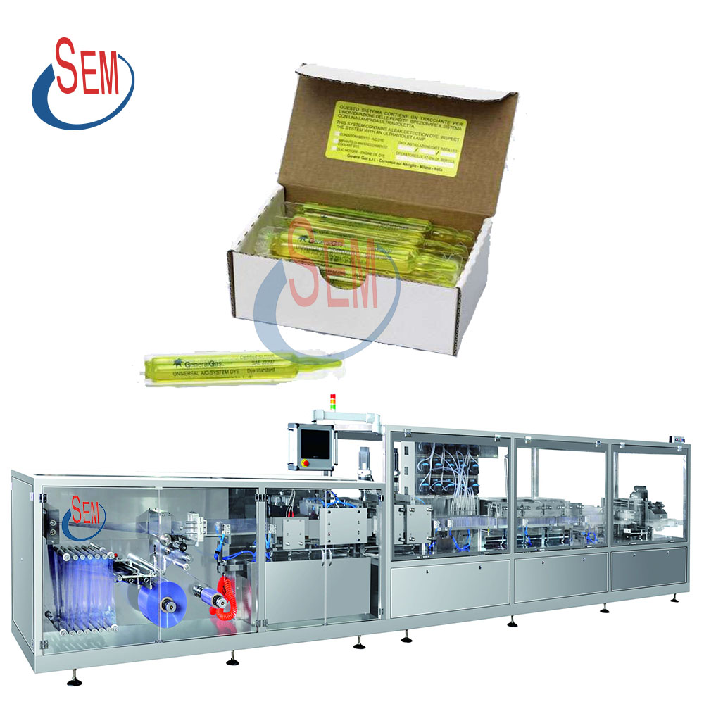 Plastic bottle forming oral liquid filling and sealing machine with labeling machine