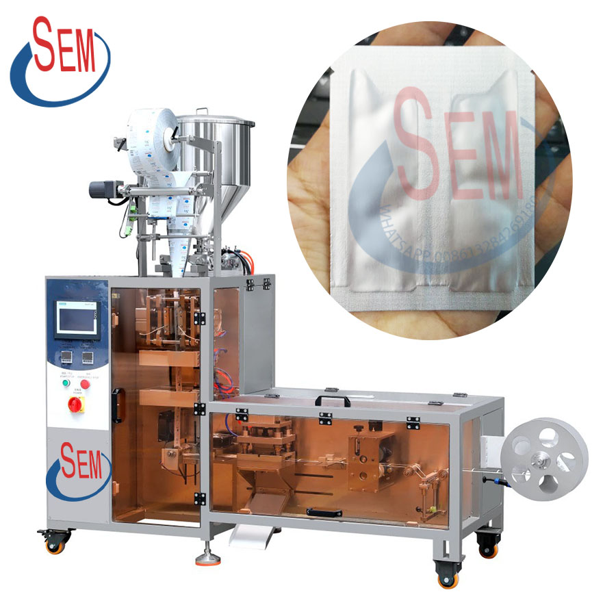 Cosmetic sample cream and shampoo filling packing machine