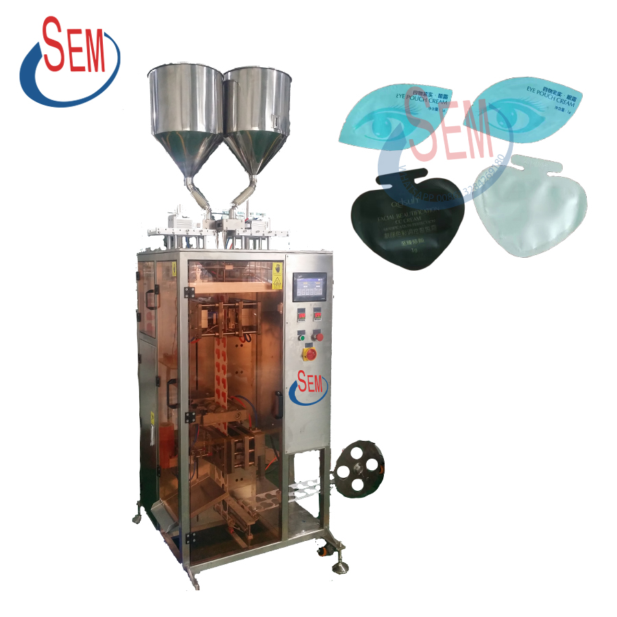 Automatic liquid paste gel cream jelly irregular shaped sachet pouch bag packaging machine