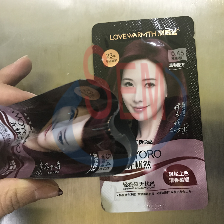 automatic hair color cream shampoo packaging machine
