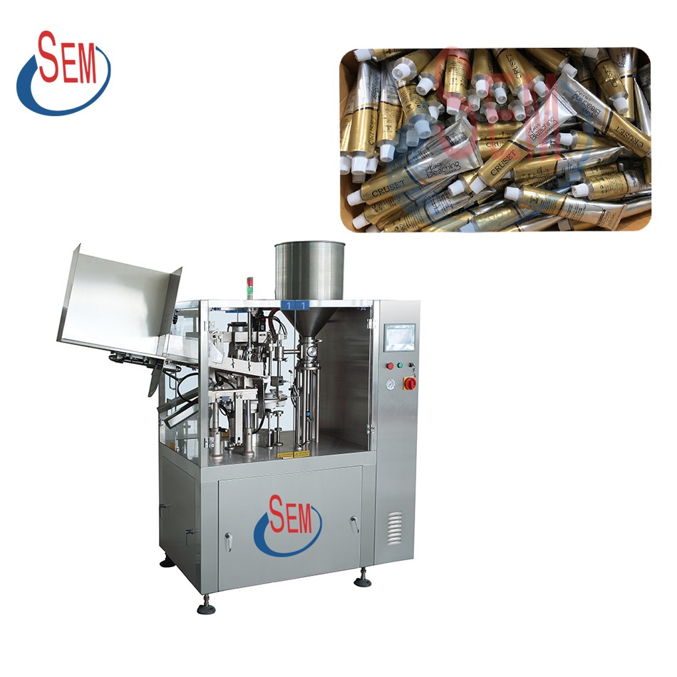 Toothpaste tube filling machine and sealing machine