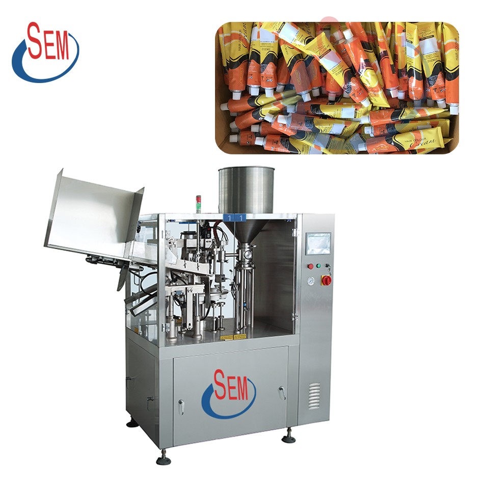 Toothpaste tube filling machine and sealing machine