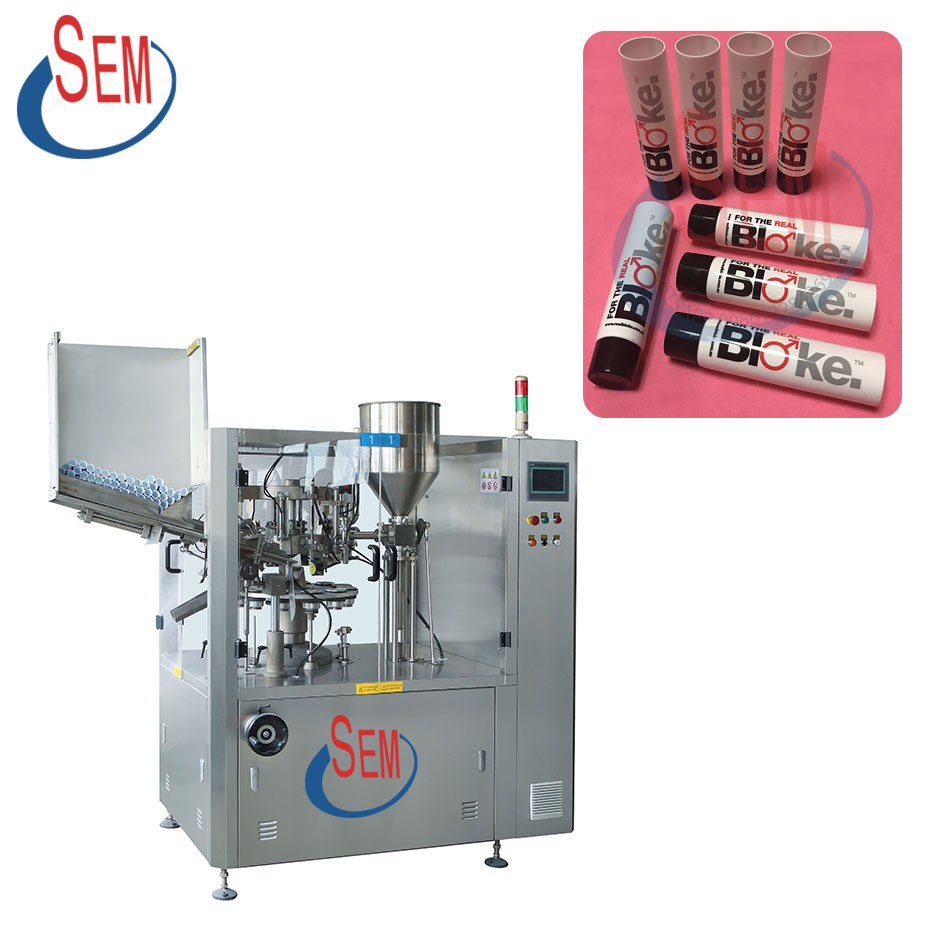 Chemical industry tube filling and sealing machine
