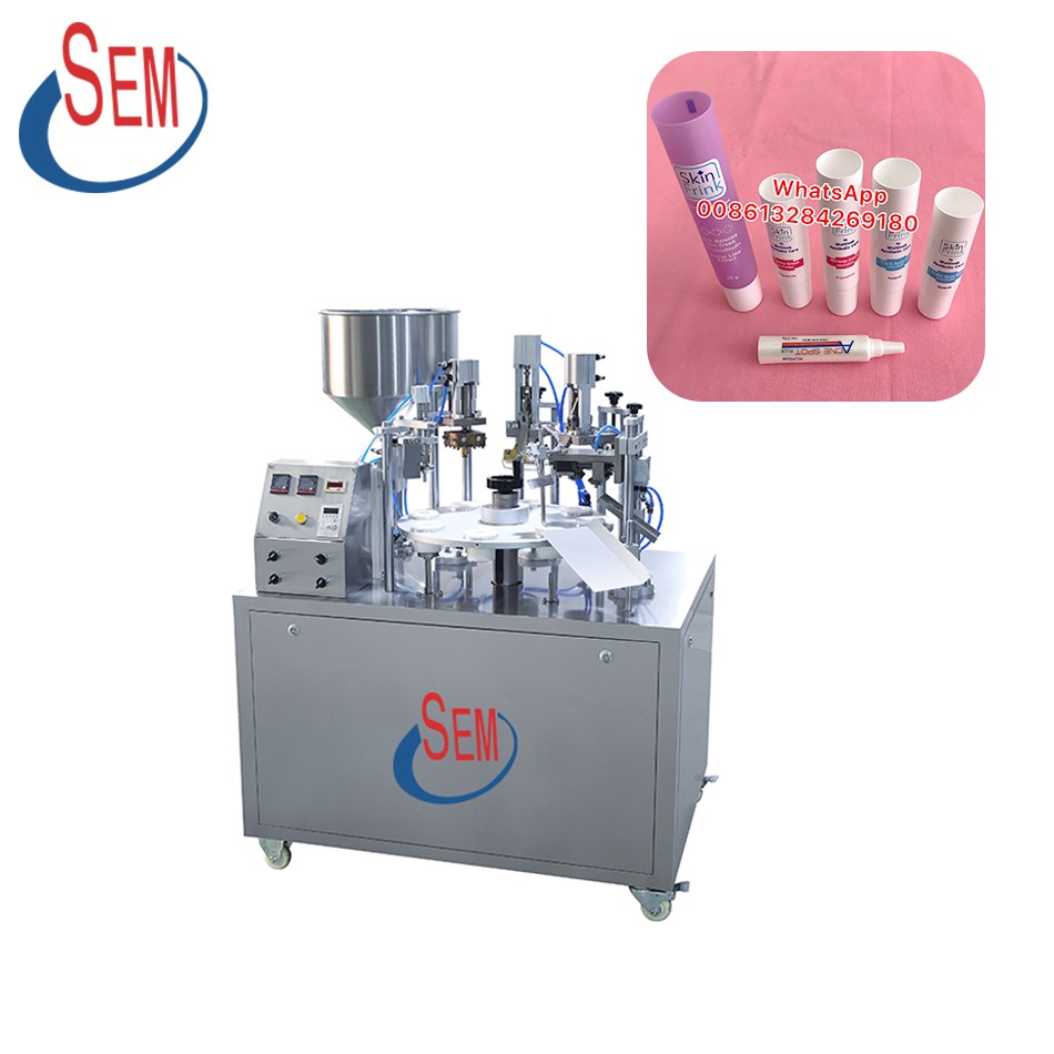 Semi-automatic ointment tube sealing machine