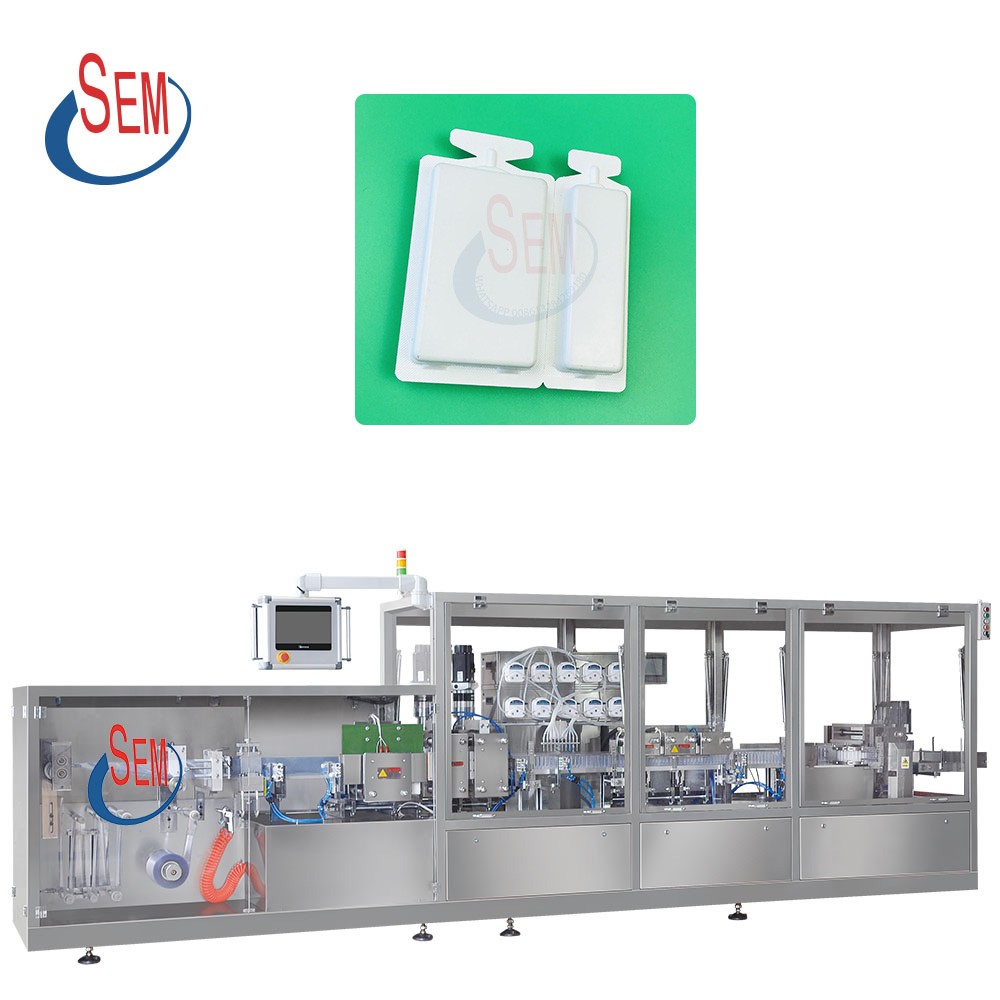 Automatic liquid flakon packing machine for pharma products .