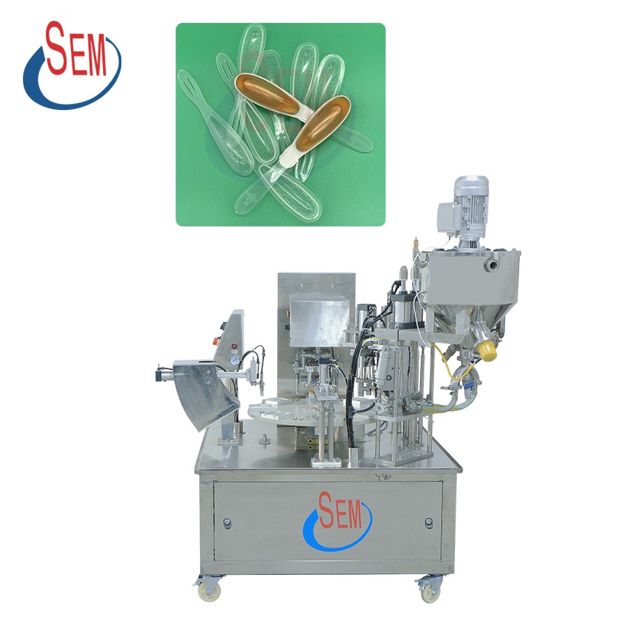 Honey spoon filling and sealing machine