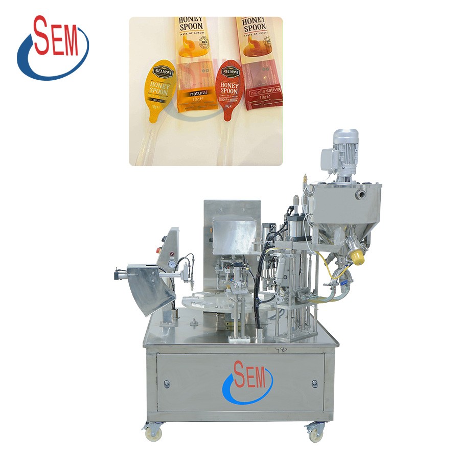 5g honey spoon filling and sealing machine 