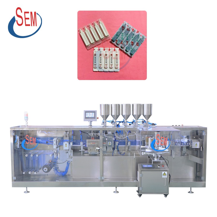 Sterile liquid mini dose ampoule plastic bottle filling sealing machine