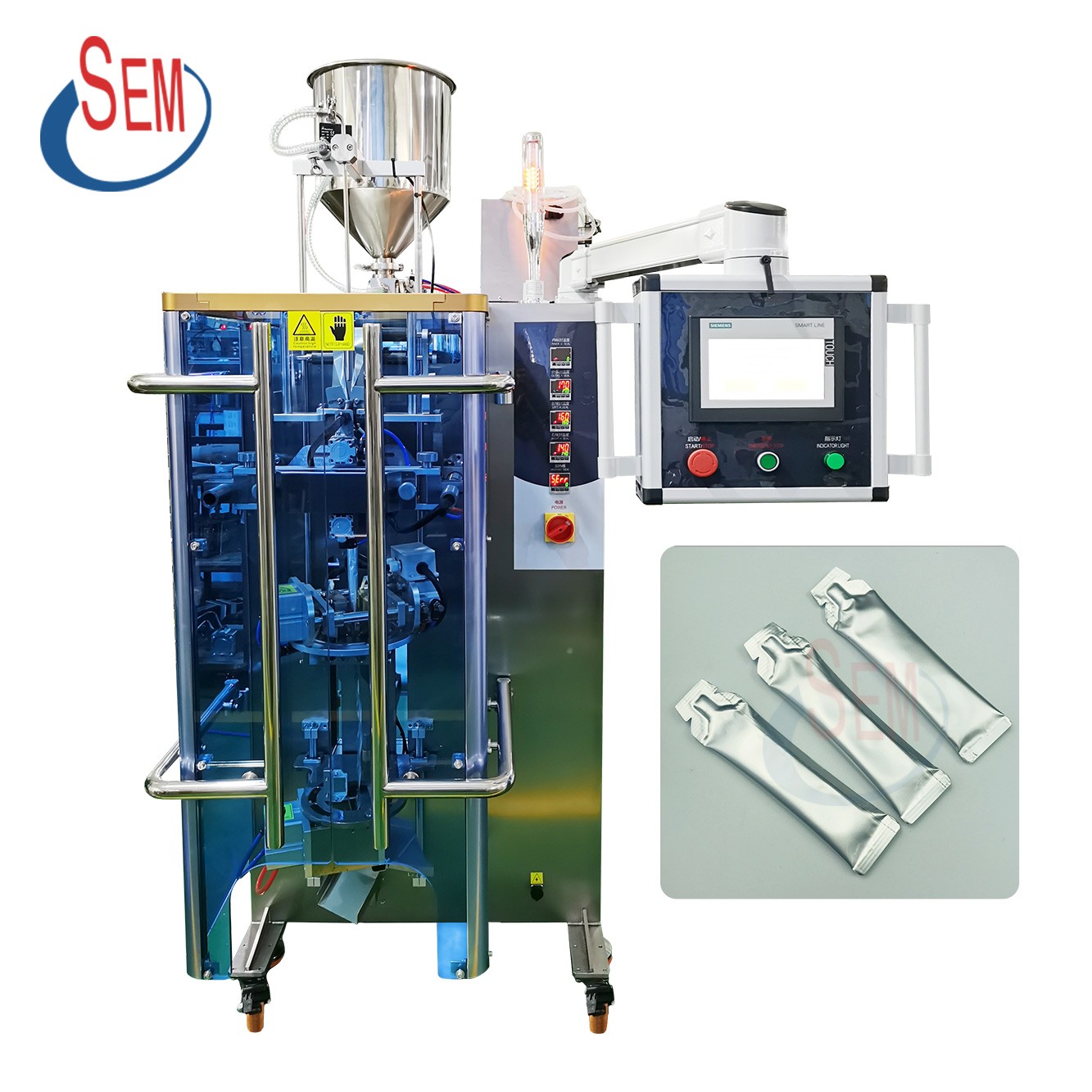 Envelope Sachet sauce / pasty liquid filling packing machine