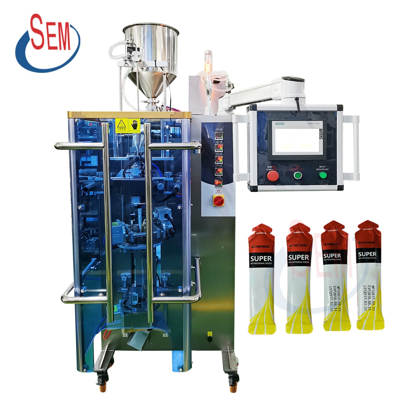 Touch Screen Health Gel Envelope Packing Filling And Sealing Machine