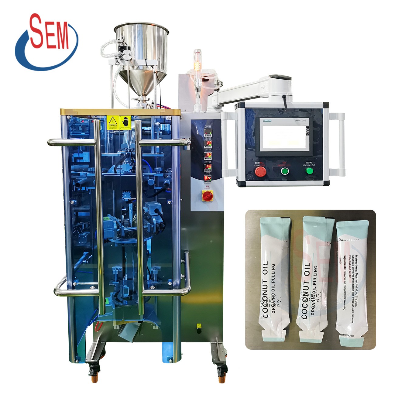 Dession Small Irregular Shape Sachet Filling Sealing Machine  Gel Packaging Machine