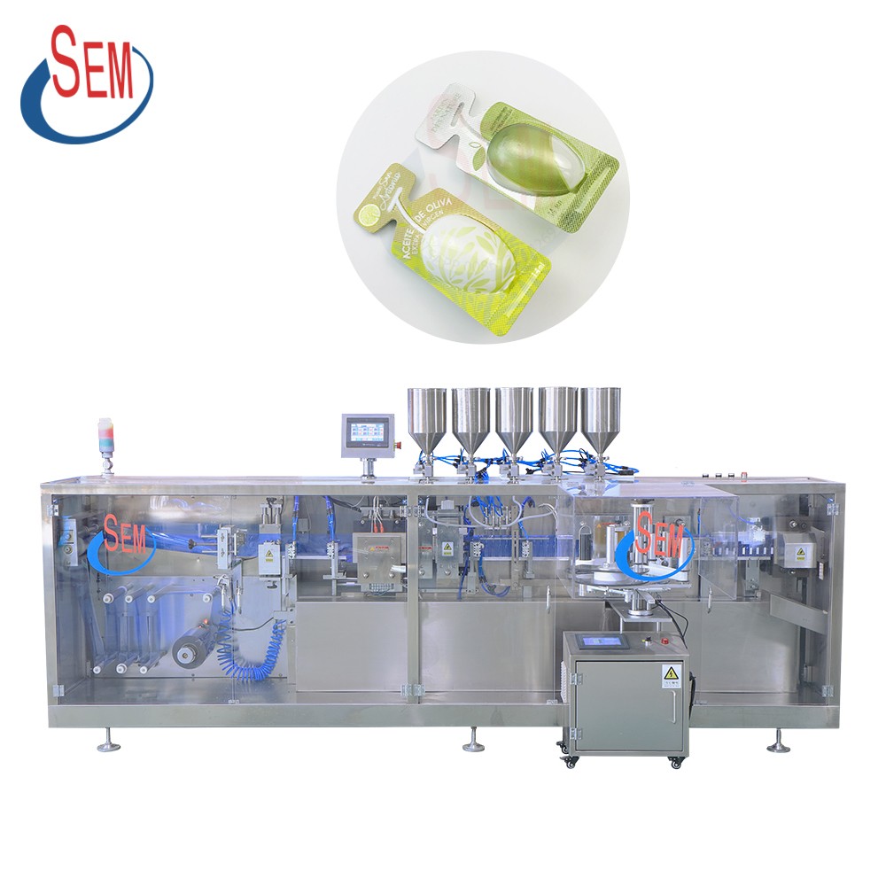 Small bottle of olive oil automatic forming, filling and sealing machine