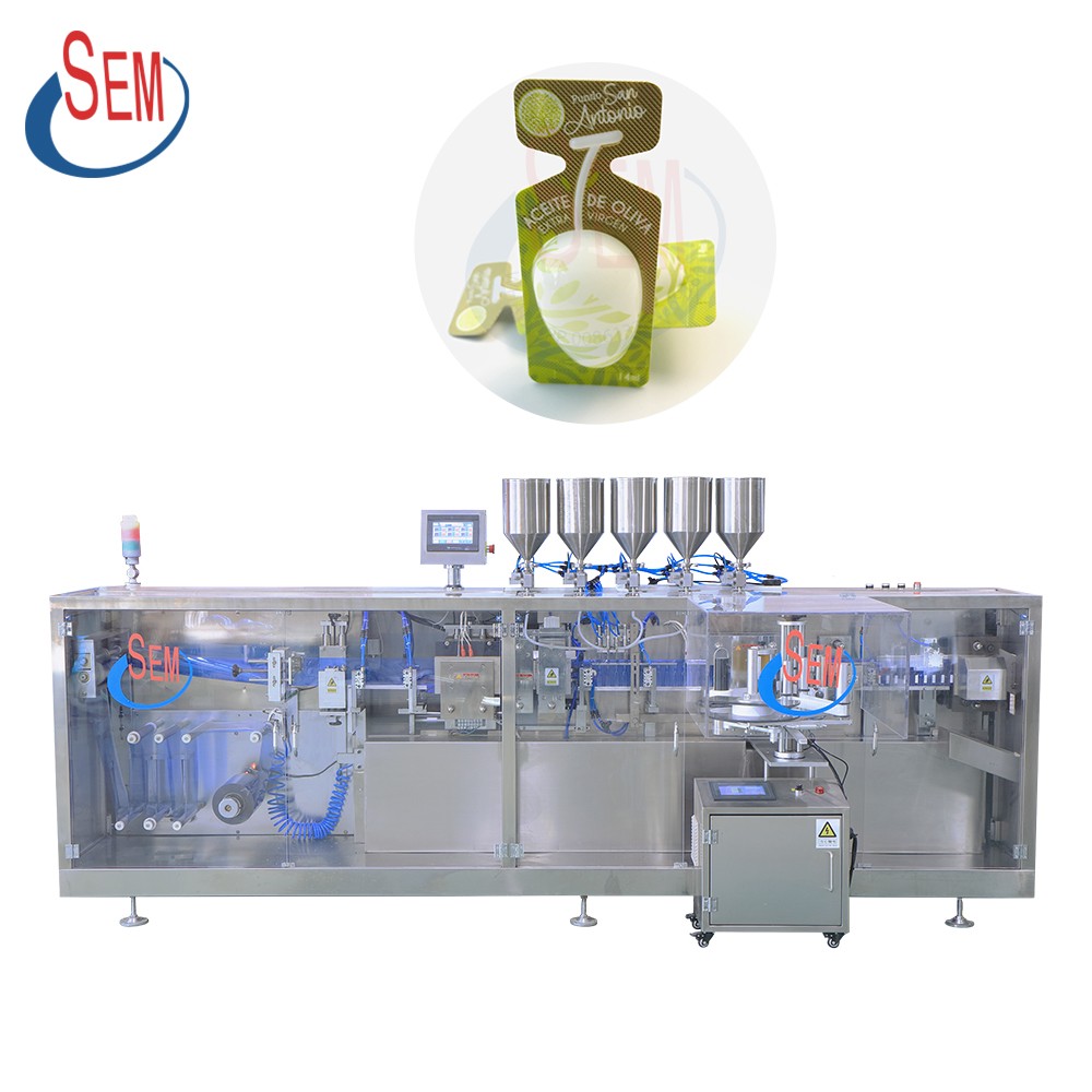 Olive oil filling plastic vial ampoule filling and sealing machine