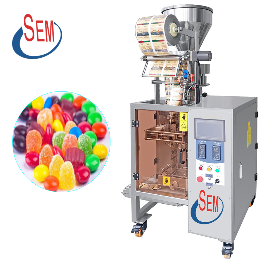 Sachet-sealing bag packaging machine for large particle packaging