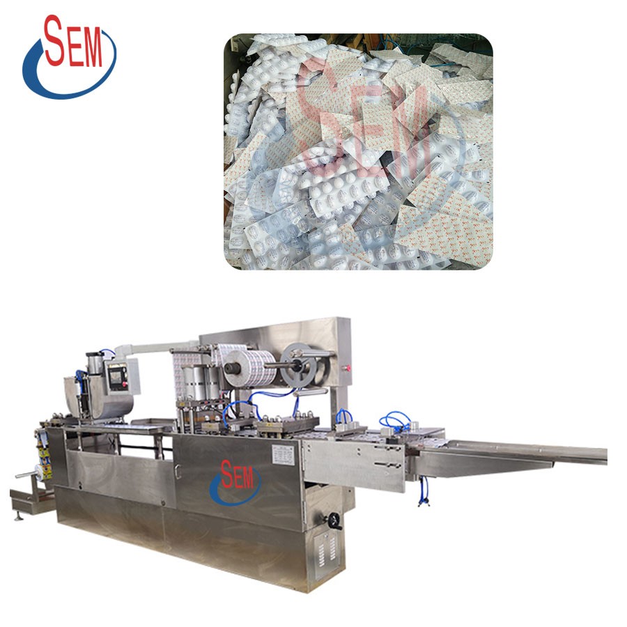 Cartoon style funny egg automatic hot chocolate blister packaging machine
