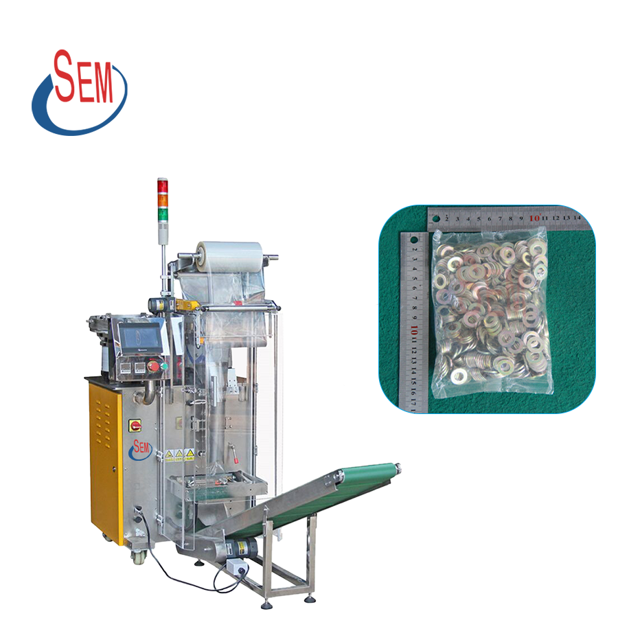 Automatic weighing and counting hardware accessories packaging machine: