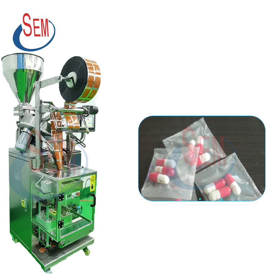 Automatic multi-function tablet and capsule sachet packaging machine: