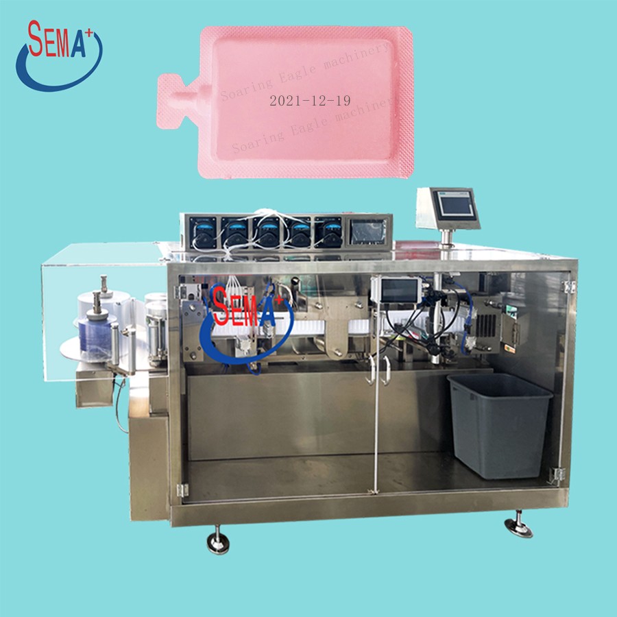 Date printing vial oral liquid filling and sealing machine with labeling machine